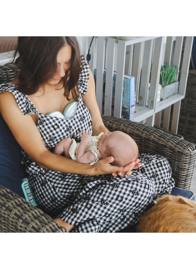 Go - Hands Free Breast Pump - Wearable Breastfeeding Pump - Portable, Electric, Cordless, 9 Levels of Hospital Grade Suction Strength, App Compatible & Fits Fully in Bra - Postpartum Essentials