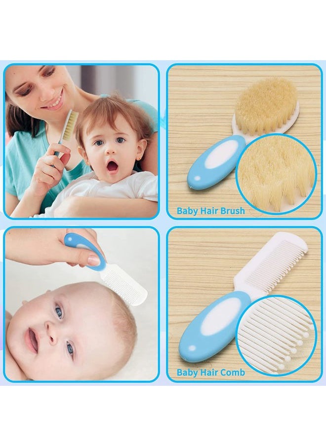 Baby Healthcare and Grooming Kit for Newborn Kids, 24PCS Upgraded Safety Baby Care Kit, Newborn Nursery Health Care Set, Baby Care Products
