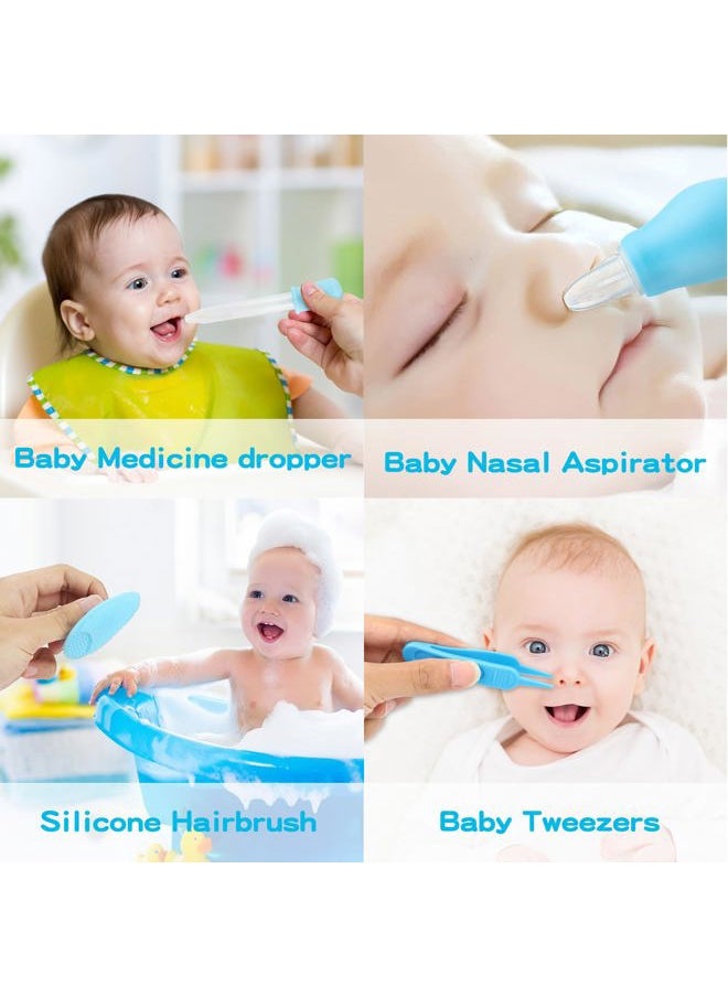 Baby Healthcare and Grooming Kit for Newborn Kids, 24PCS Upgraded Safety Baby Care Kit, Newborn Nursery Health Care Set, Baby Care Products