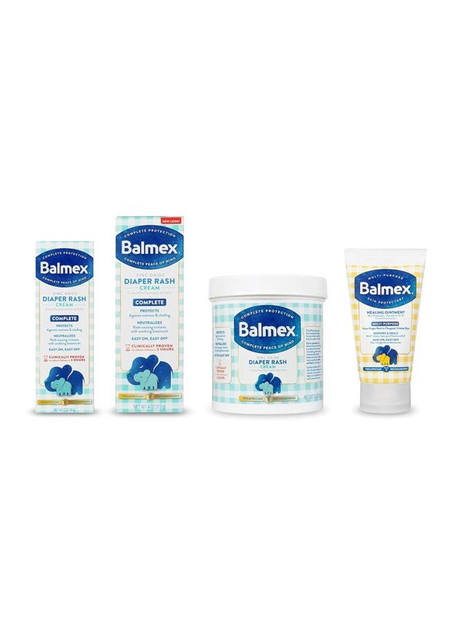 Complete Protection Daily Baby Diaper Rash Cream, Clinically Proven To Reduce Redness in Just One Use*, with Zinc Oxide + Botanicals, Pediatrician-Recommended & Dermatologist Tested, 16oz