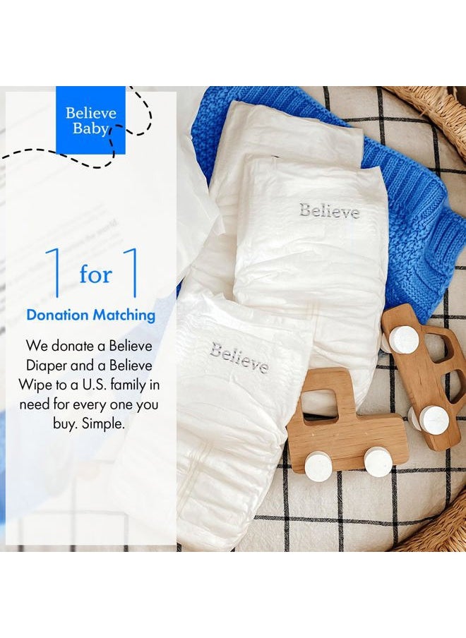 Diapers Size 5 (>27 Lbs) Viscose Bamboo Diapers 25 Count – Natural Baby Diaper, Chemical Free and Natural Diaper for Sensitive Skin, Super Absorbent Leak Protection Viscose Bamboo Pull Ups