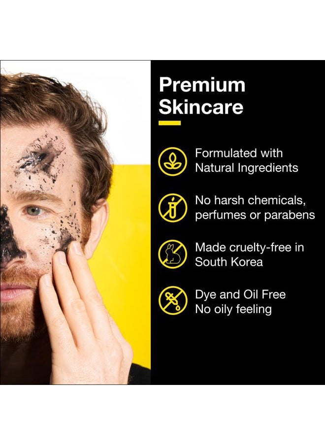 Charcoal Scrub Deep Detox for Men - Face Cleanser for Men, Pre Shave Scrub, A charcoal face exfoliator that refreshes & rejuvenates the skin, Suitable for all skin types, 30ml, 1-Pack