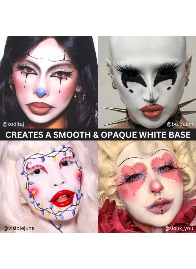 Makeup Setting Powder | Loose Powder Makeup | Loose Setting Powder Makeup Perfect for Halloween 1 oz (28 g) (Ultra White)