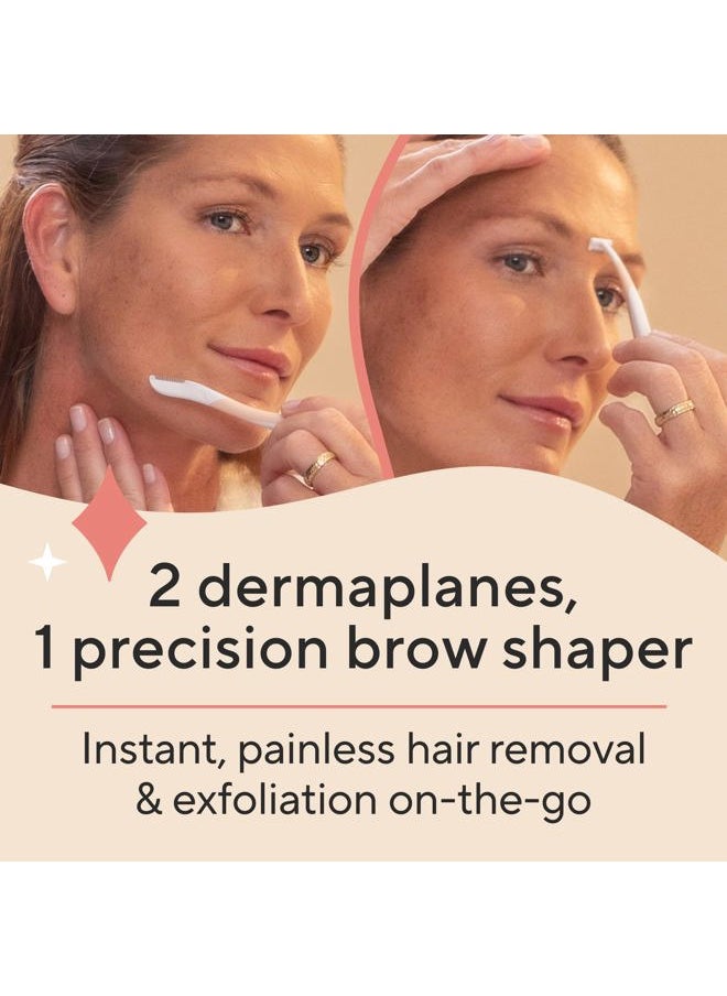 DermaPlane Travel Pack Facial Exfoliator & Hair Remover