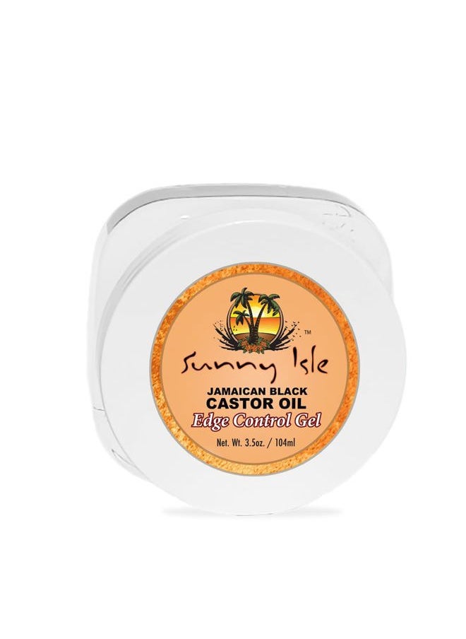 Jamaican Black Castor Oil Edge Control Gel 3.5oz, Adds Moisture & Shine to Hair, Conditioning Extra Hold Control, Smoother & Clear Styling Edge and Frizz Tamer