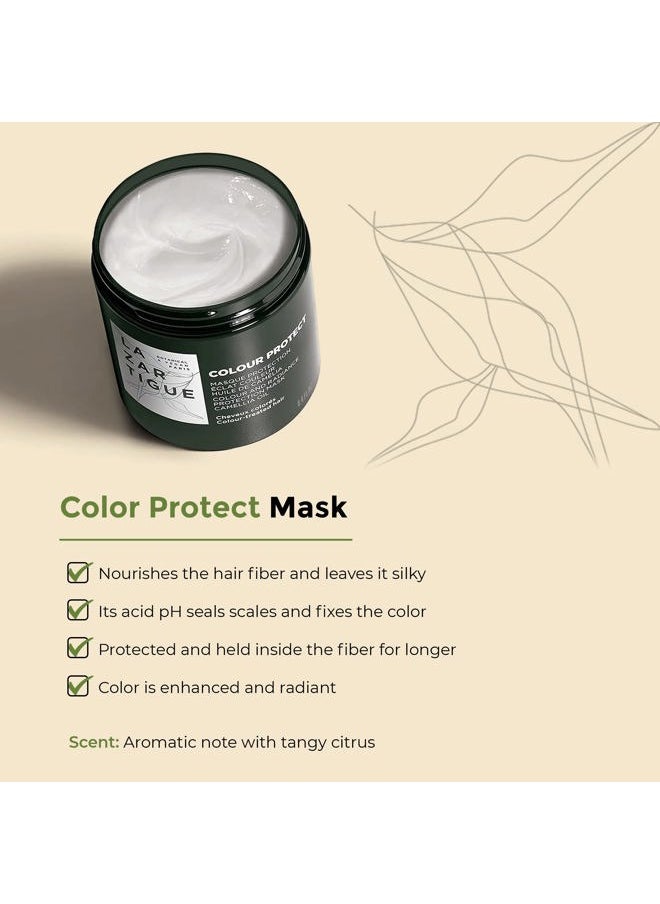 Colour Color & Radiance Protection Mask, Enriched with Camellia Oil, Nourishes Hair Fiber, Enhances & Leaves Hair Silky, Vegan, 8.4 Oz