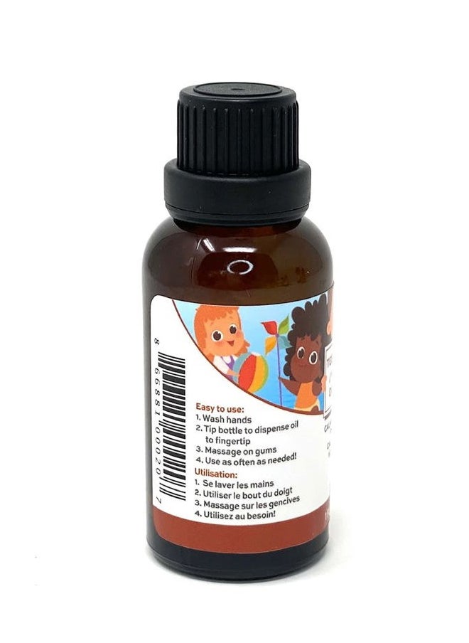 Teething Oil - 1 oz - 100% Natural, for Babies - Proprietary Blend Includes Chamomile, Sunflower, Peppermint, and Clove - Baby Teething Relief with No Added Chemicals