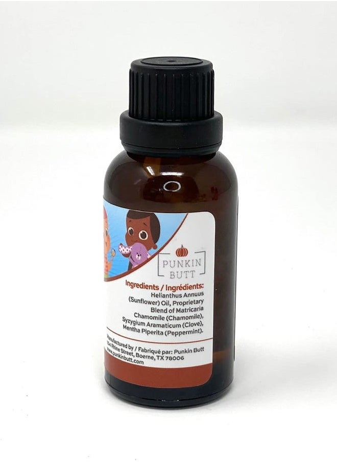 Teething Oil - 1 oz - 100% Natural, for Babies - Proprietary Blend Includes Chamomile, Sunflower, Peppermint, and Clove - Baby Teething Relief with No Added Chemicals