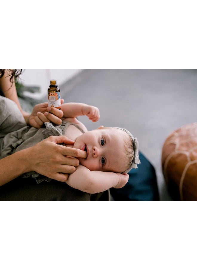 Teething Oil - 1 oz - 100% Natural, for Babies - Proprietary Blend Includes Chamomile, Sunflower, Peppermint, and Clove - Baby Teething Relief with No Added Chemicals