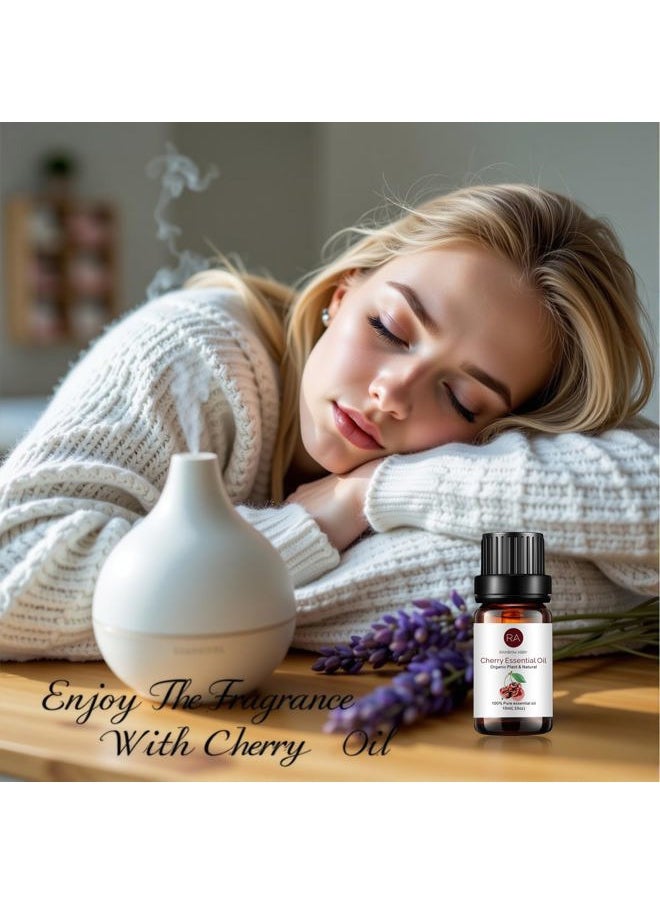 6-Pack Cherry Essential Oil, 100% Pure Organic Natural Aroma Cherry Oil for Diffuser (6X10ml)