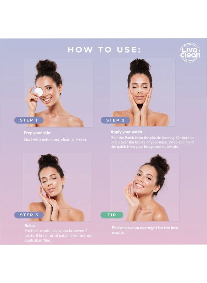 48 CT 24 Hydrocolloid Nose Strips & 24 Pimple Patches, Overnight Zits Pore Strip, Hydrocolloid Patches for Oil Face, Large Nose Pimple Patch