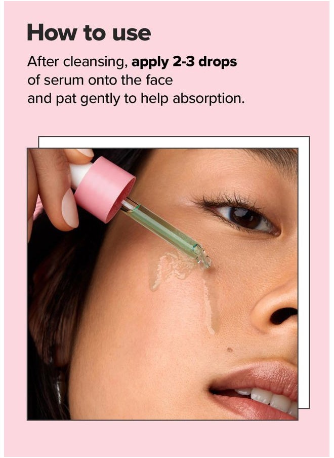 Korean Heartleaf Serum for blemish prone skin- Juicy Kitten | Green Juice for Face, Glass Skin with Niacinamide, Kale, Moringa Seed, Willow Bark Extarct, 1.01 FL Oz