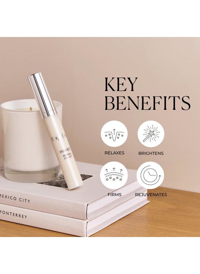 Inhibit Retinol Eye Lift | Line Minimizing Eye Contour Fluid | Lifts, Firms, Brightens & Rejuvenates, 0.5 Oz
