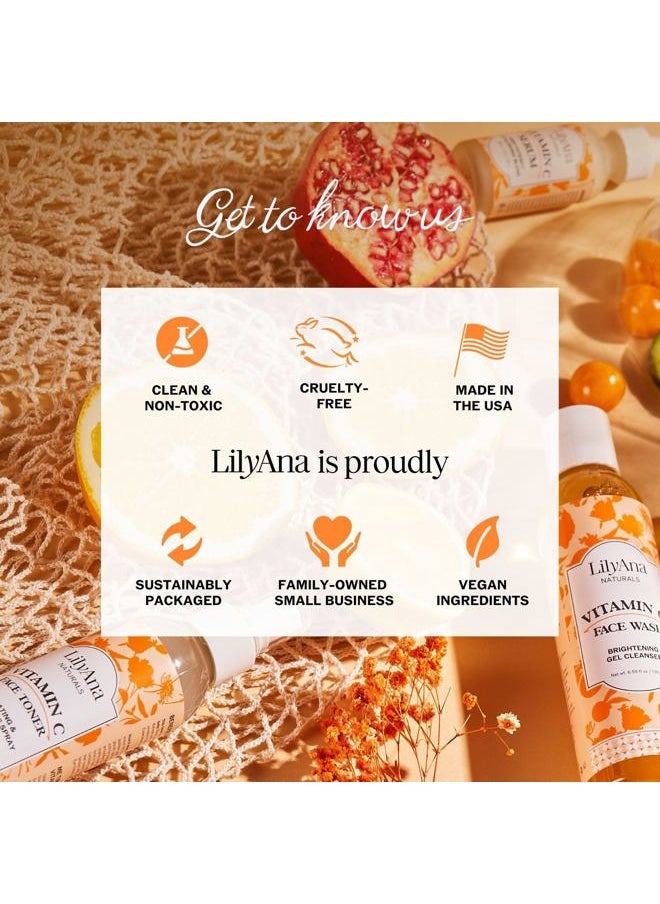 Vitamin C Serum for Face with Hyaluronic Acid and Vitamin E, Anti Aging Serum, Reduces Age Spots and Sun Damage, Promotes Collagen and Elastin (1oz)