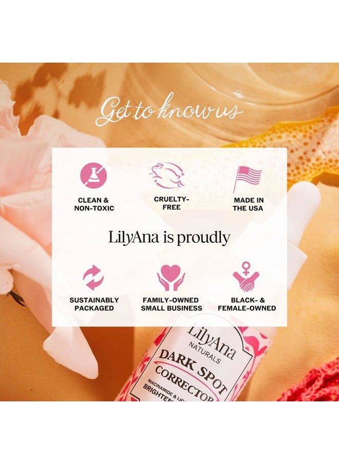 Dark Spot Corrector - Dark Spot Remover for Face - Brightening Face Serum for Women and Men - Niacinamide and Licorice Root -1oz