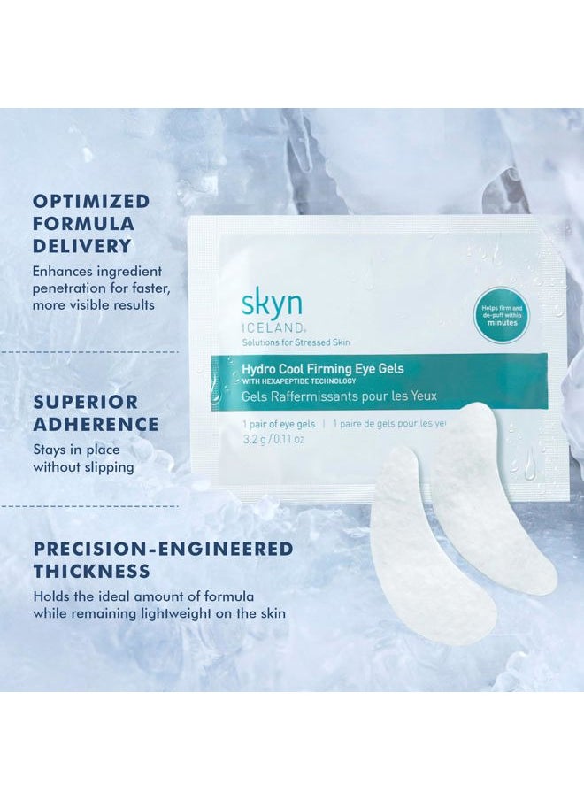 Skyn Iceland Hydro Cool Firming Under Eye Patches. Eye Gel Mask to Firm And Reduce Wrinkles, Fine Lines, Dark Circles, Puffy Eyes & Bags, 4 Pairs