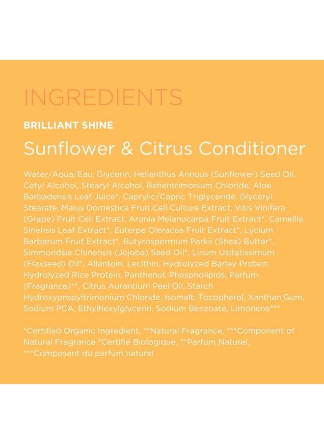 Sunflower and Citrus Brilliant Shine Conditioner, 11.5 Ounce