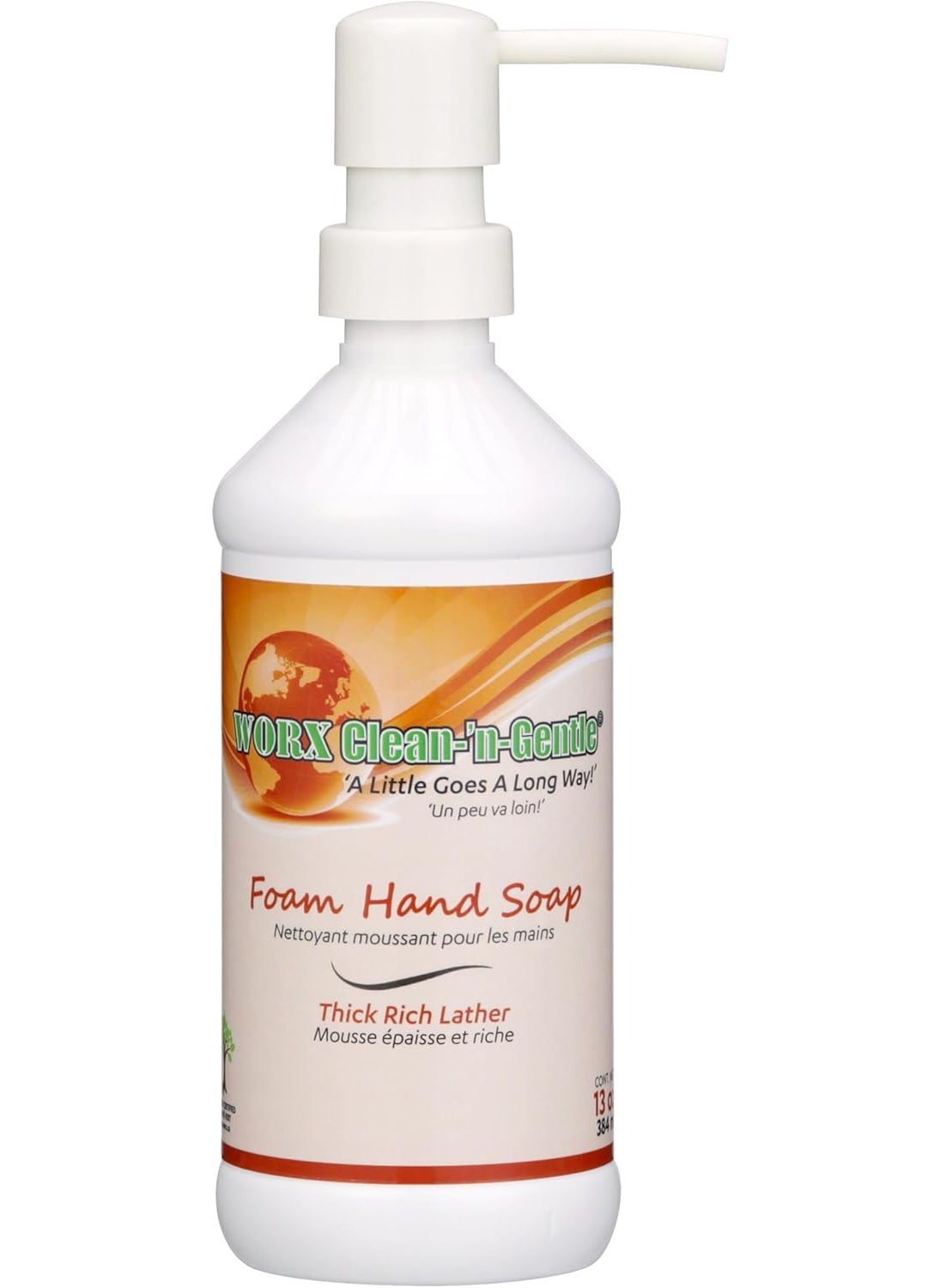 Worx CleannGentle Foam Hand Soap 13 oz 384 ml Rich Lather Silky Smooth Light Juniper Berry Fragrance