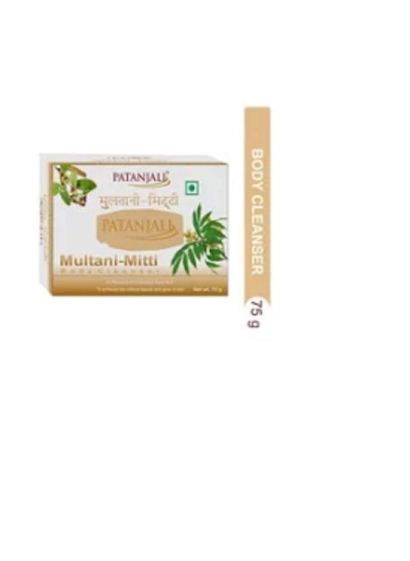Patanjali MultaniMitti Body Soap  75g  Pack of 3