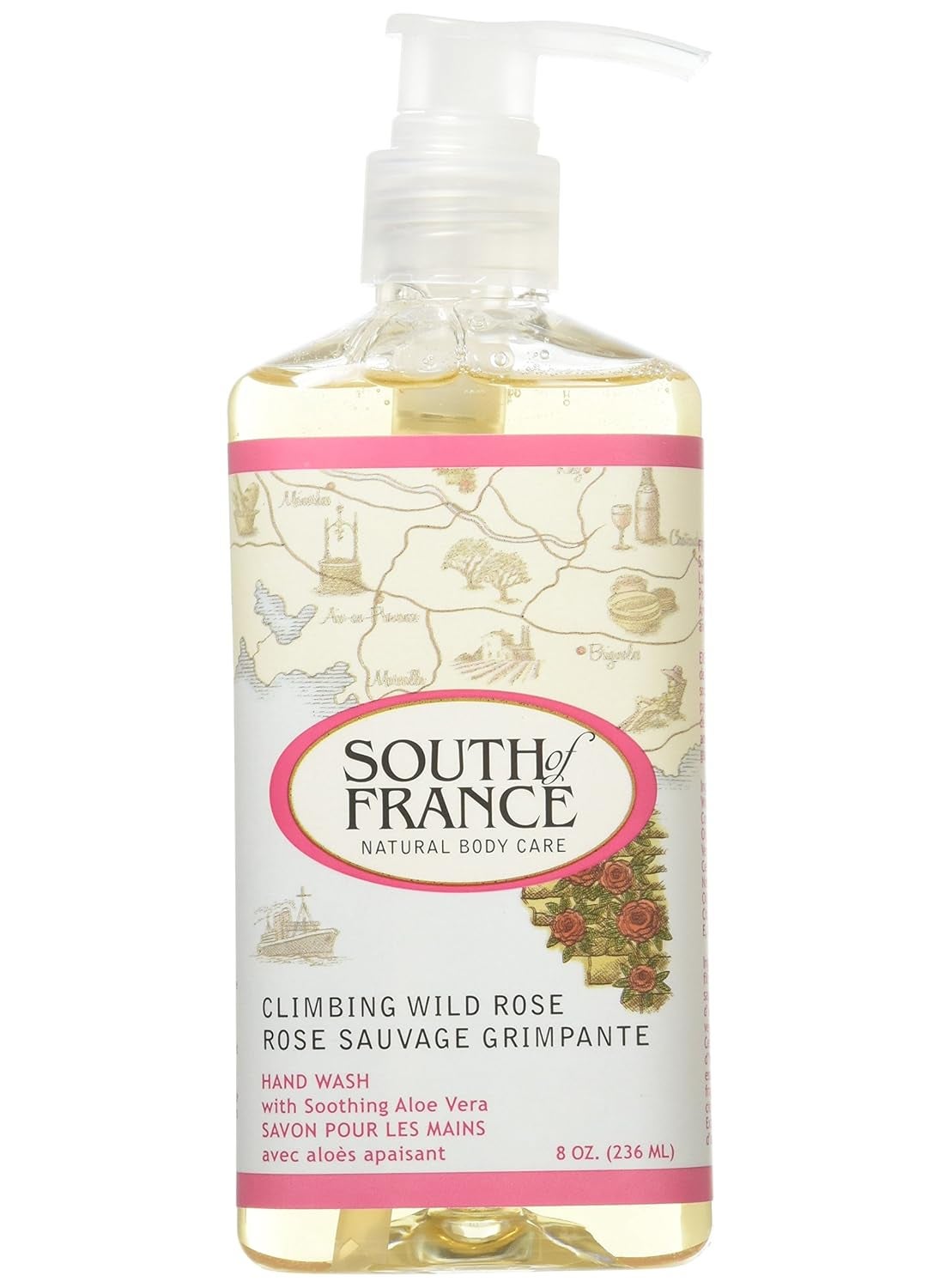 South Of France Hand Wash Climbing Wild Rose 8 Oz