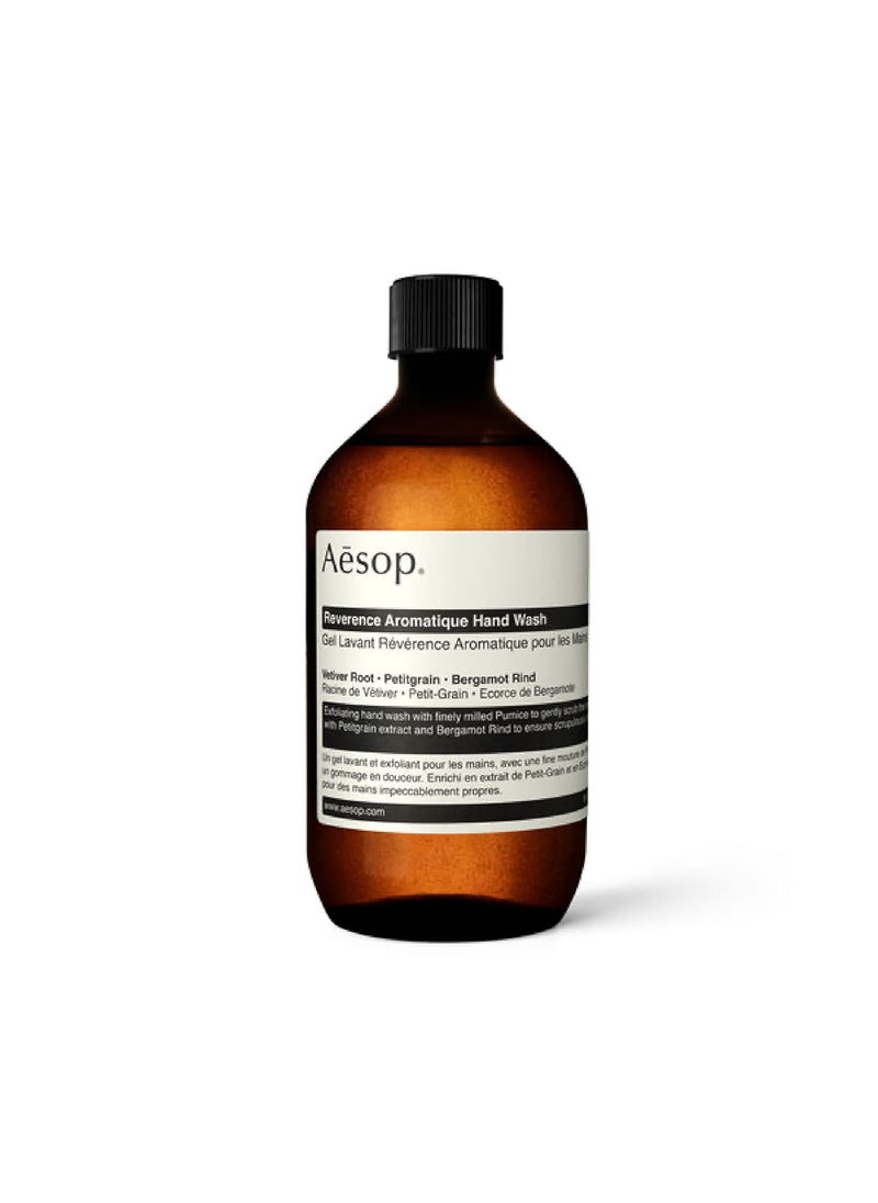 Aesop Reverence Aromatique Hand Wash Refill  Cleanse and Exfoliate the Hands  With Botanical Extracts And Finely Milled Pumice  169 oz