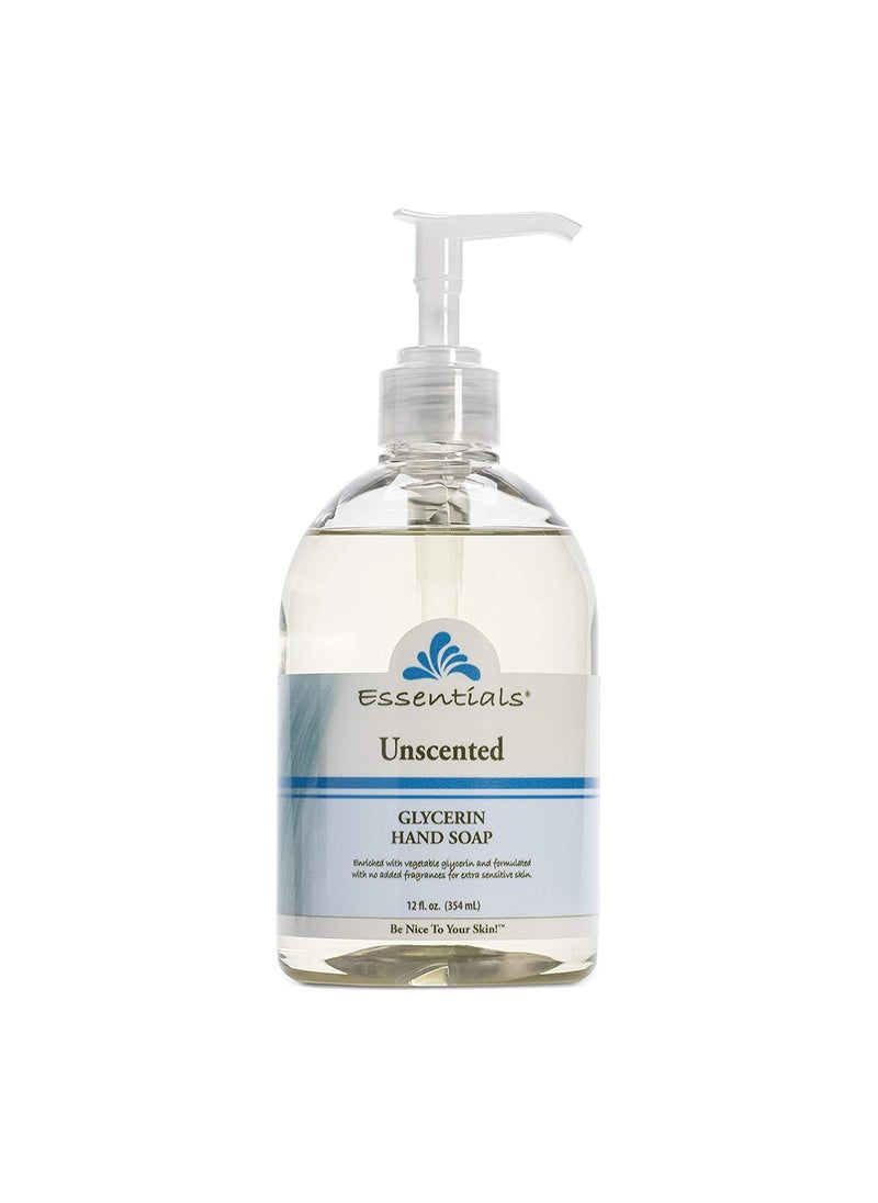 Clearly Natural Unscented Liquid Soap 12 Ounce  6 per case6