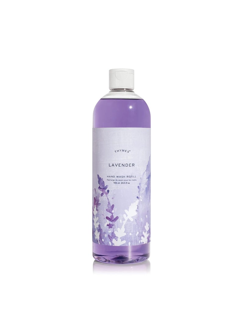 Thymes Hand Wash Refill  Lightly Scented Liquid Hand Soap for Bathroom and Kitchen Refill  Moisturizing Formula with Natural Ingredients Lavender 245 fl oz