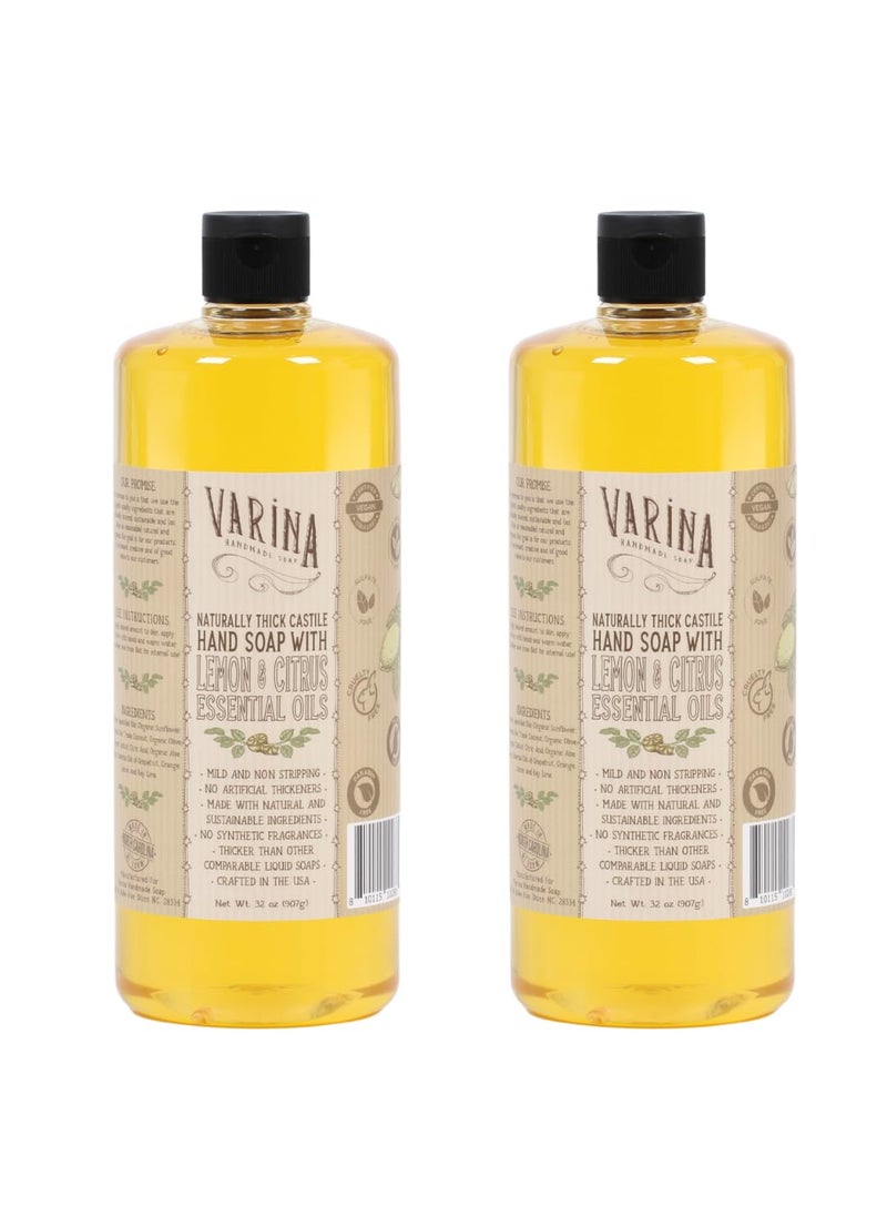 Varina Liquid Soap  Liquid Organic Castile Soap Citrus  32oz