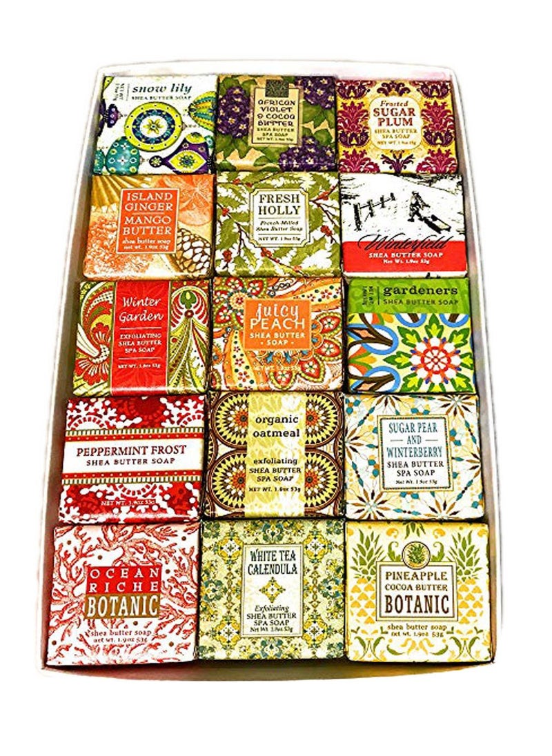 Greenwich Bay 15 Luxury Soap Sampler 15 Scent Scentsational Mix2