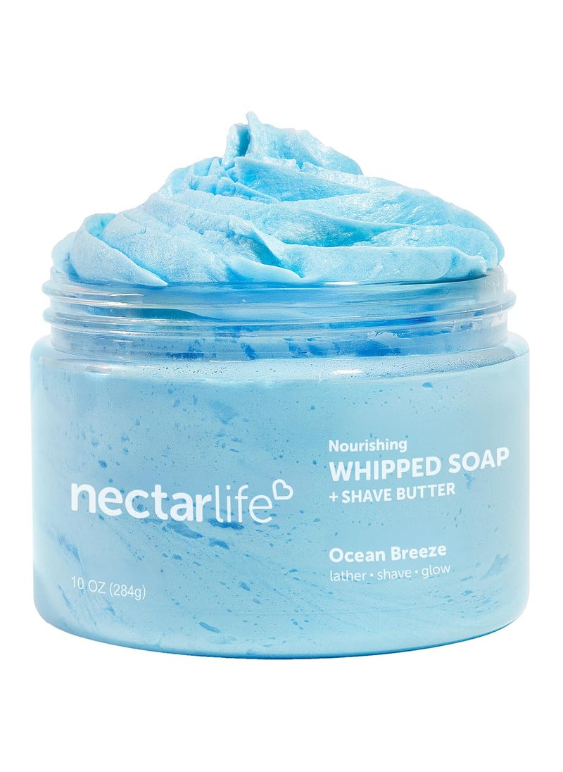 Nectar Bath Treats Whipped Soap 10 Ounce Ocean Breeze