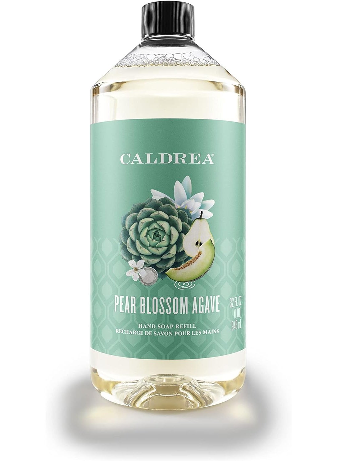 Caldrea Hand Soap Refill Aloe Vera Gel Olive Oil And Essential Oils To Cleanse And Condition Pear Blossom Agave Scent 32 Oz