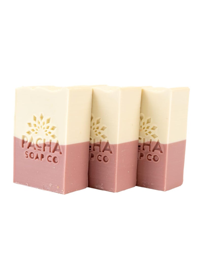 Pacha Jasmine Gardenia Bar Soap 3 Pack  Premium Handcrafted Hydrating  Natural Face Wash Hand Cleanser Body Wash  Soothing Essential Oils 4 oz