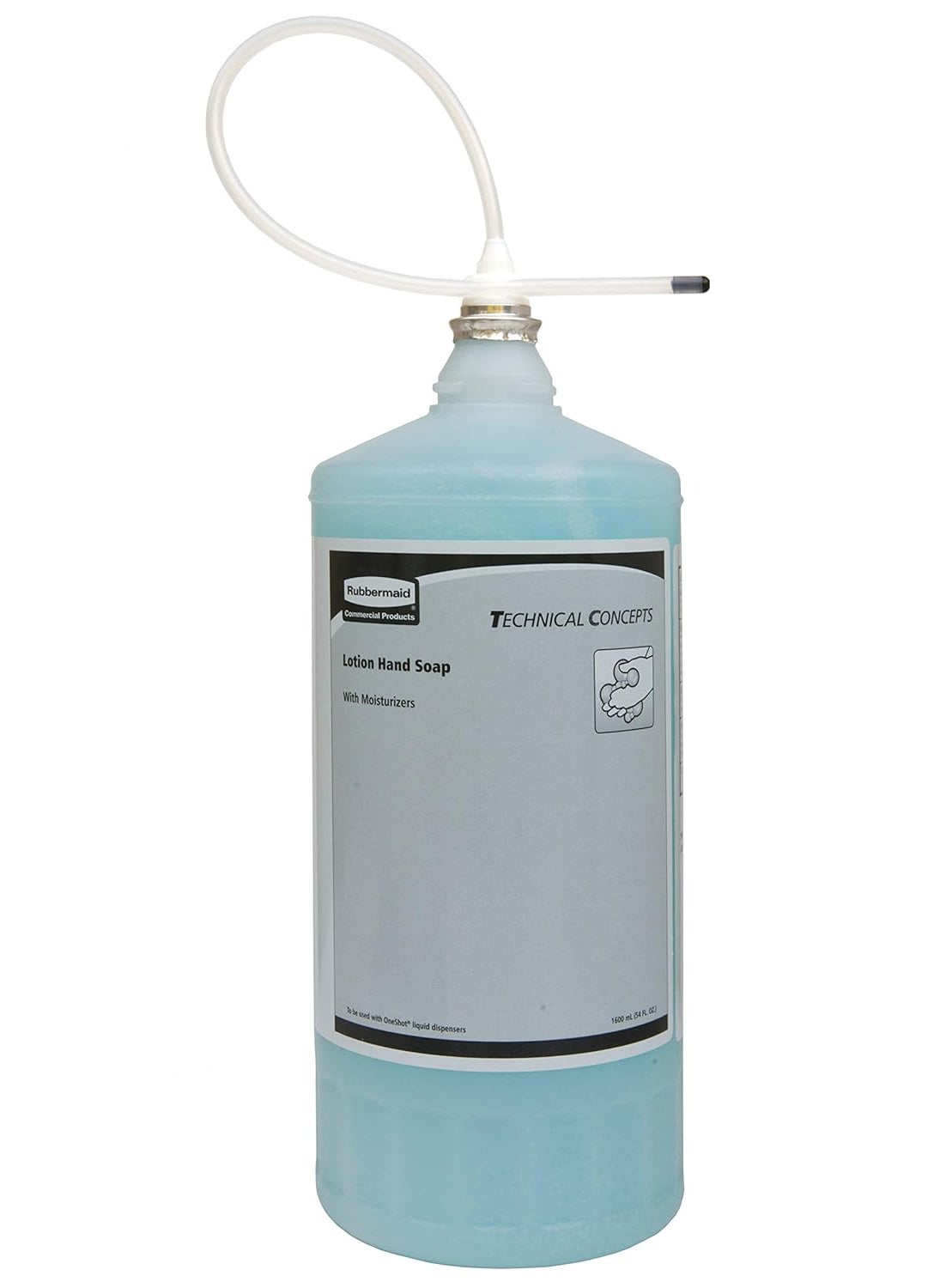 Rubbermaid Commercial Products OneShot Moisturizing Lotion Hand Soap Refill 800mL Compatible with RCPs Touchless OneShot Lotion Dispensers for Restrooms in OfficesHotelsRestaurants