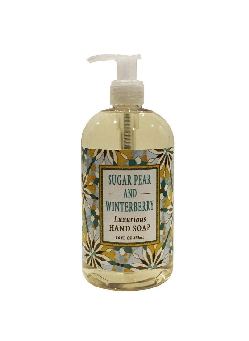 Greenwich Bay Trading Company Holiday Collection Sugar Pear  Winterberry 16oz Hand Soap