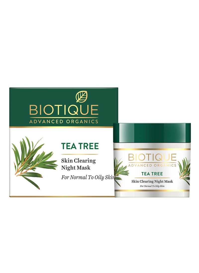 Biotique Tea Tree Skin Clearing Night Mask for Normal to Oily Skin 50g