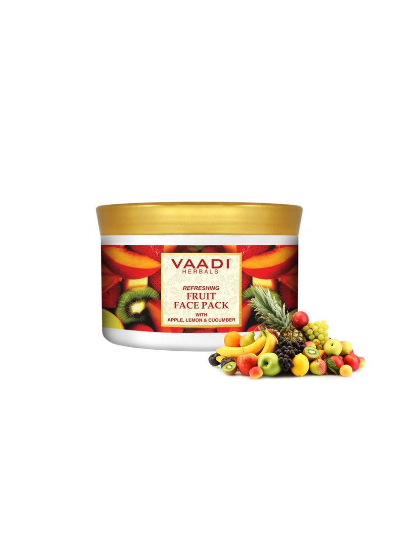 Refreshing Fruit Face Pack  Herbal Face Pack  ALL Natural  Paraben Sulfate Free  Suitable for All Skin Types  Value Pack of 600gms 2116 Oz  Vaadi Herbals