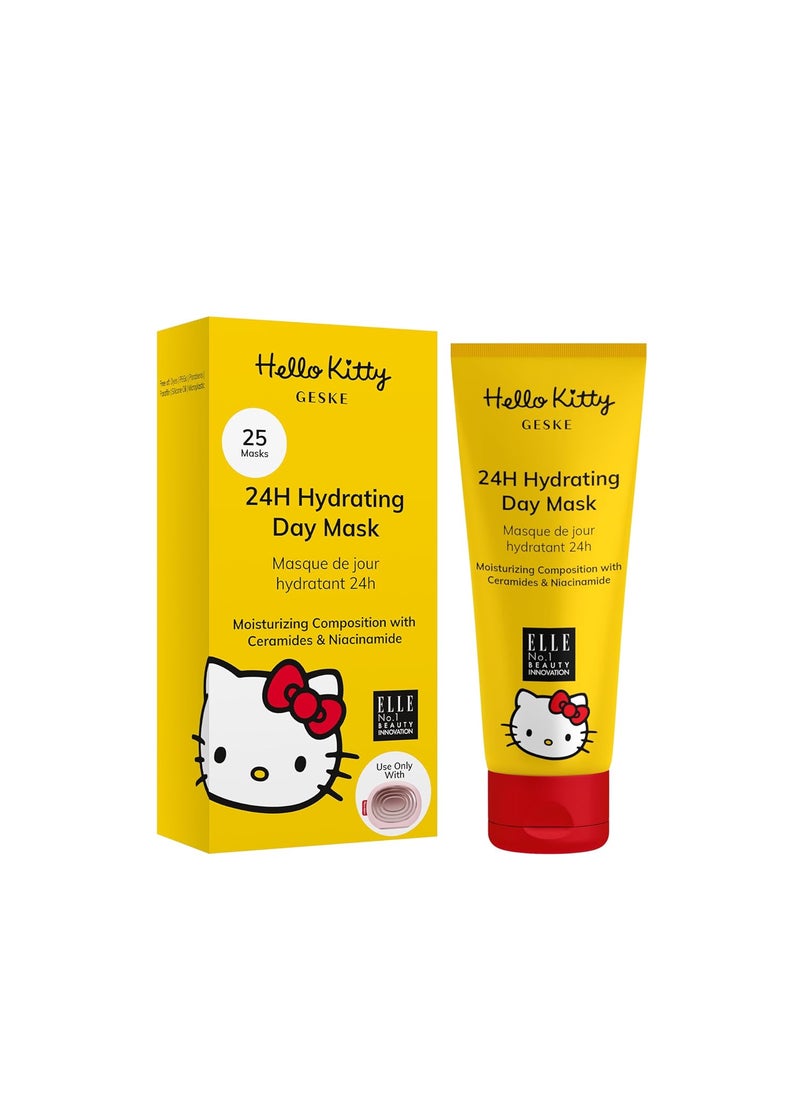 GESKE 24H Hydrating Day Mask  Use with our Hello Kitty Sonic Warm  Cool Mask  Face Mask with Ceramides  Niacinamide  Hydrating Formula  For Normal to Dry Skin  Vegan  Crueltyfree