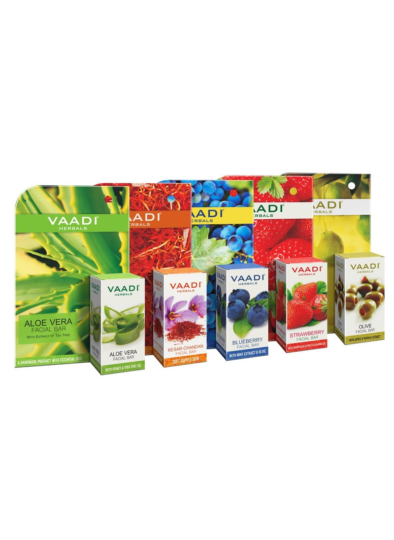 Vaadi Herbals Assorted Facial Bars 25g Pack of 5