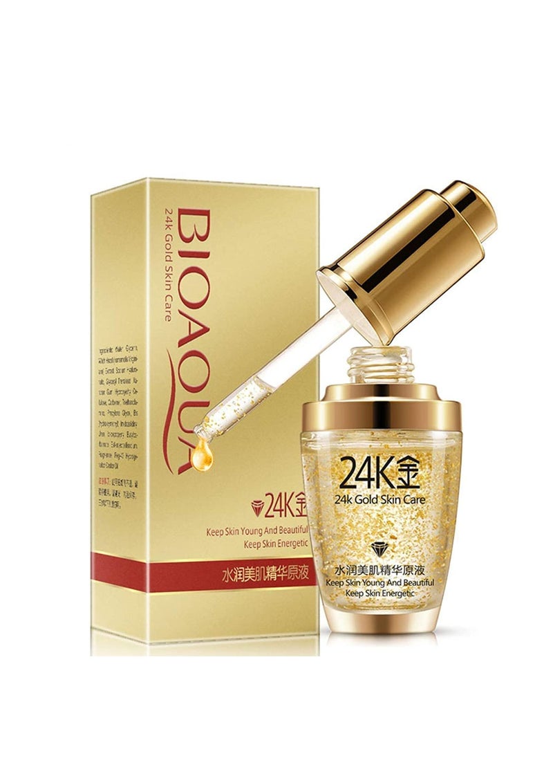 BIOAQUA 24K Gold Essence Collagen Skin Face Moisturizing Hyaluronic Acid AntiAging Mask Natural Extract