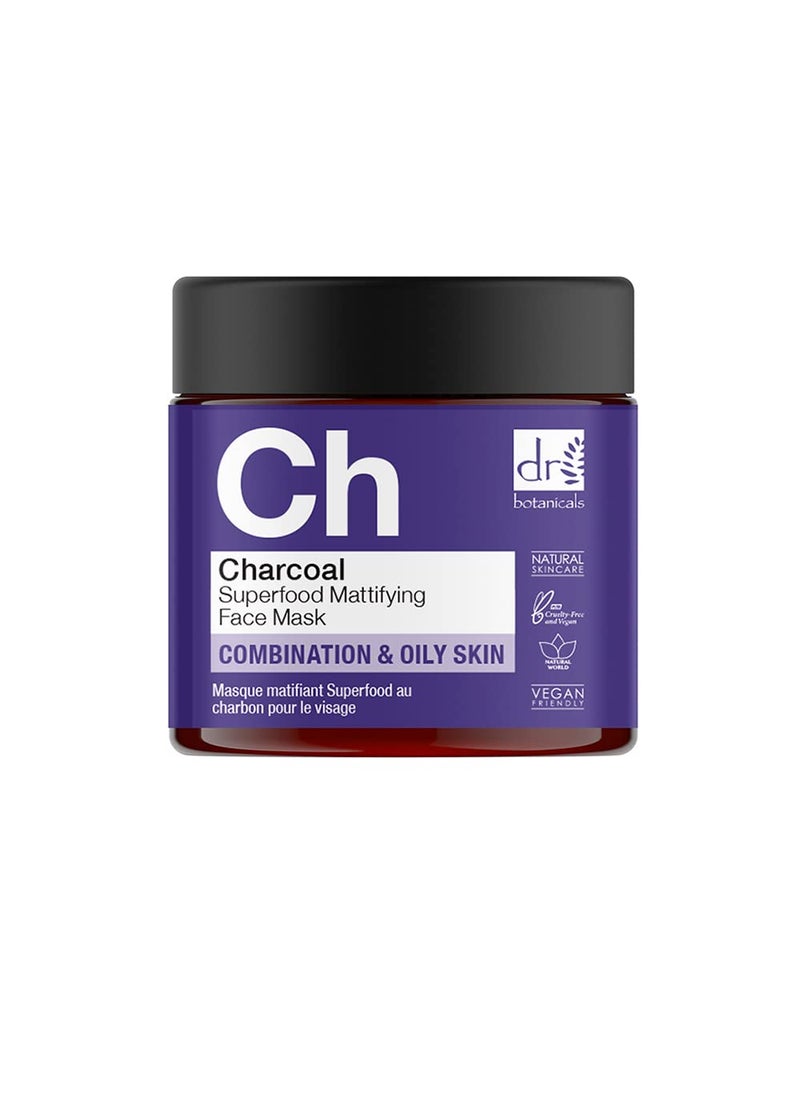 Dr Botanicals Charcoal Superfood Mattifying Face Mask 202 fl oz 202 fl oz