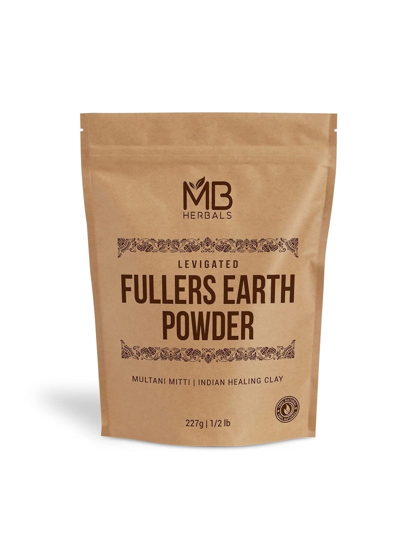 MB Herbals Fullers Earth Powder 8 oz  227 Gram  Fullers Earth Powder  Multani Mitti  Bentonite Clay Powder for Face Pack  No Fragrance  No Preservative