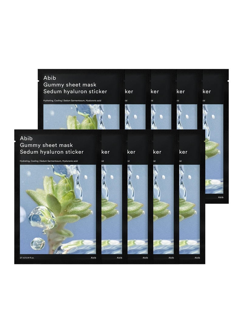 Abib Gummy Sheet Mask 10 Sheets Sedum Hyaluron Moisturizing