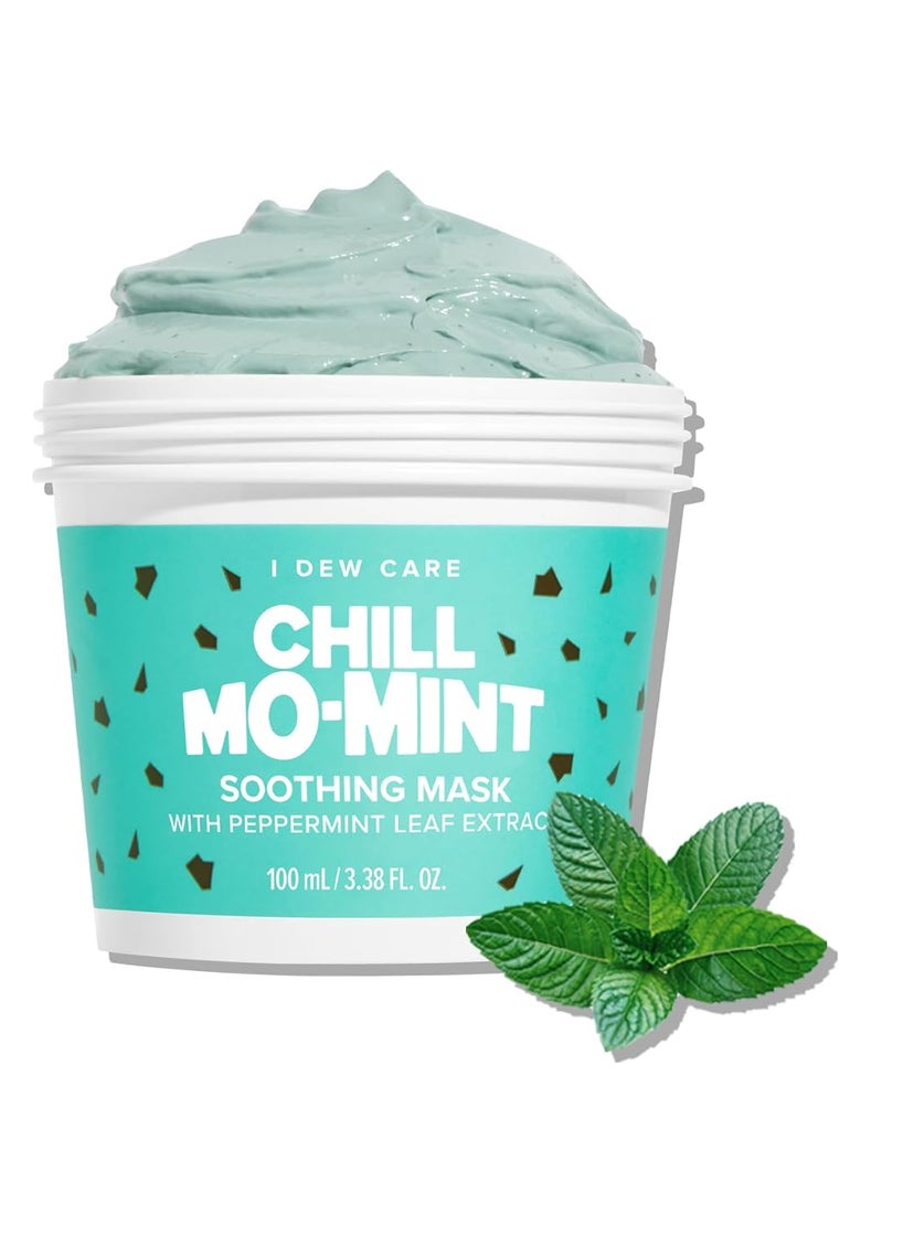 I DEW CARE Wash Off Face Mask  Chill Mo Mint  Soothing Mask with Peppermint Leaf Extract Korean Face Mask Skin Care for Face 338 Oz