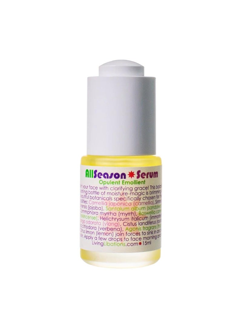 Living Libations  Organic All Season Serum  Natural Wildcrafted Clean Beauty 5 oz  15 ml