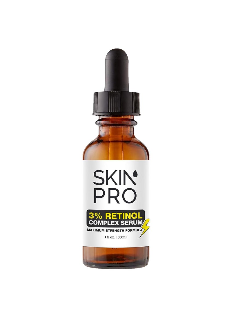 Extreme Retinol Serum for Face  Rapid Wrinkle Repair Face Moisturizer for Women Physicians Formula Retinol Serum 3 with Hyaluronic Acid Home Safe 1 fl oz