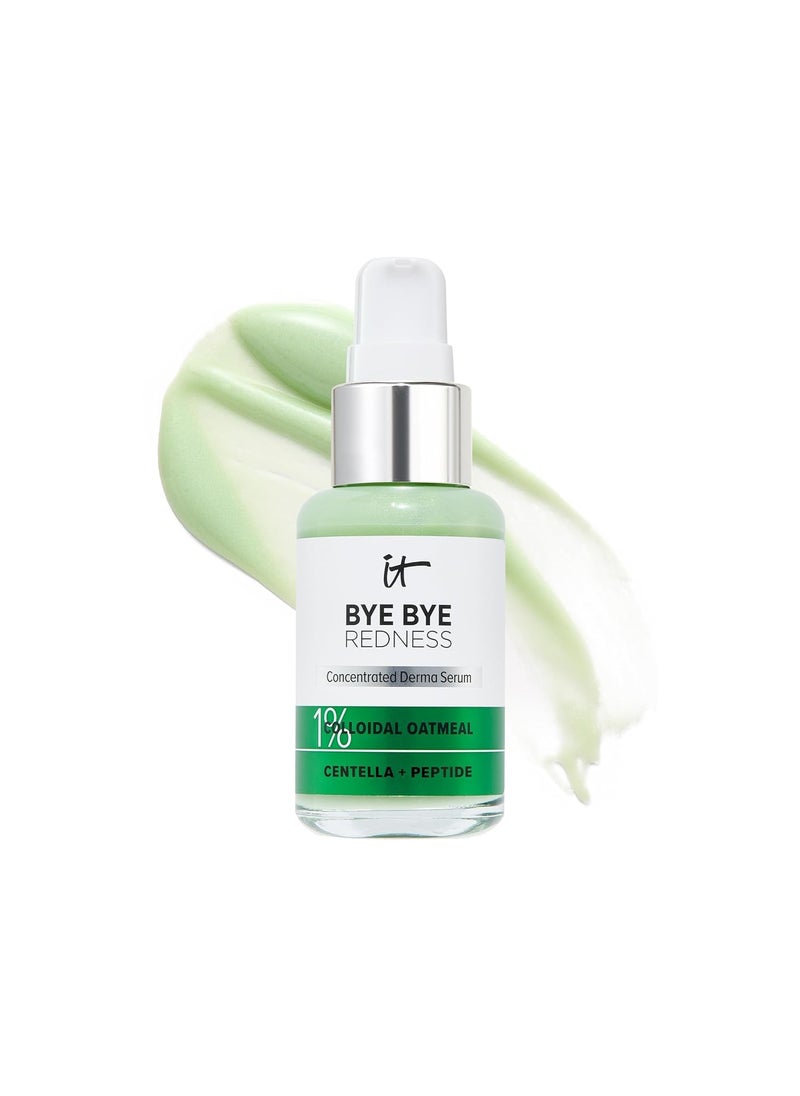 IT Cosmetics Bye Bye Redness Serum  SkinCalming  Hydrating Face Serum  Instantly Neutralizes Facial Redness  1 Colloidal Oatmeal Centella Peptide  Niacinamide  All Skin Types  1 fl oz