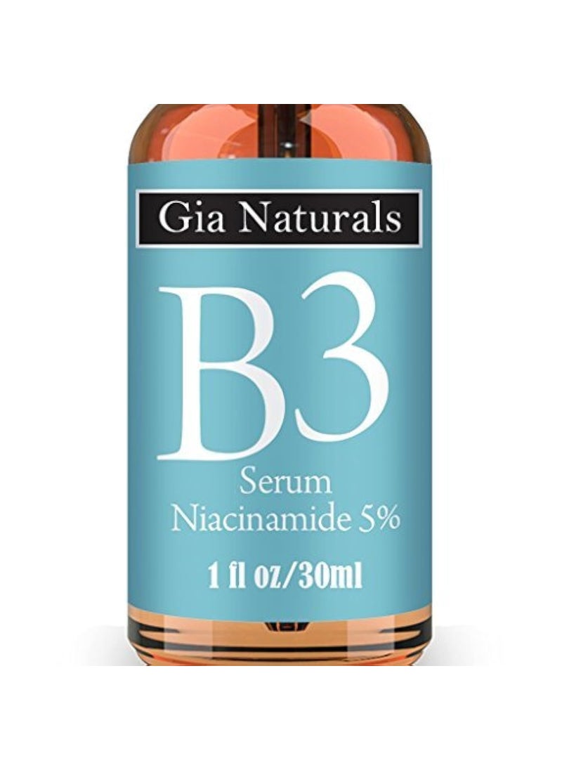 Vitamin B3 Serum Cream 1 or 2 oz AntiAging Repairs Skin Reduces Wrinkles Evens Tone Fights Acne Smaller Pores Boosts Collagen Made in USA Cruelty Free