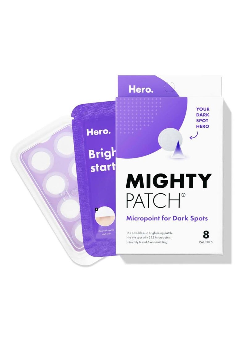 Hero Cosmetics Mighty Patch Micropoint for Dark Spots  PostBlemish Dark Spot Patch with 395 Micropoints Dermatologist Tested and Nonirritating 8 Count