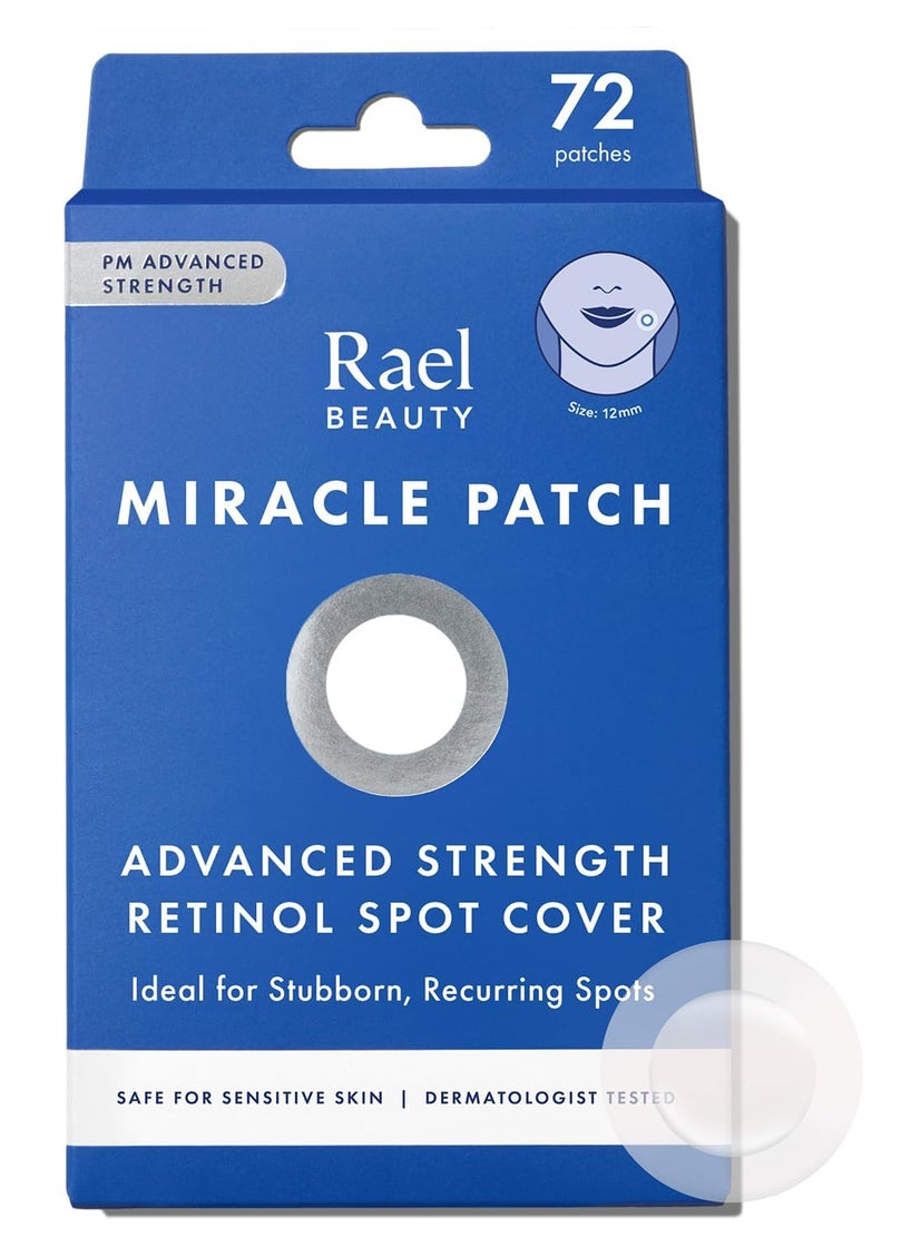 Rael Pimple Patches Miracle Retinol Spot Cover  Hydrocolloid Acne Patch for Face Absorbing Zits  Blemishes PM Advanced Treatment Facial Sticker 72 Count