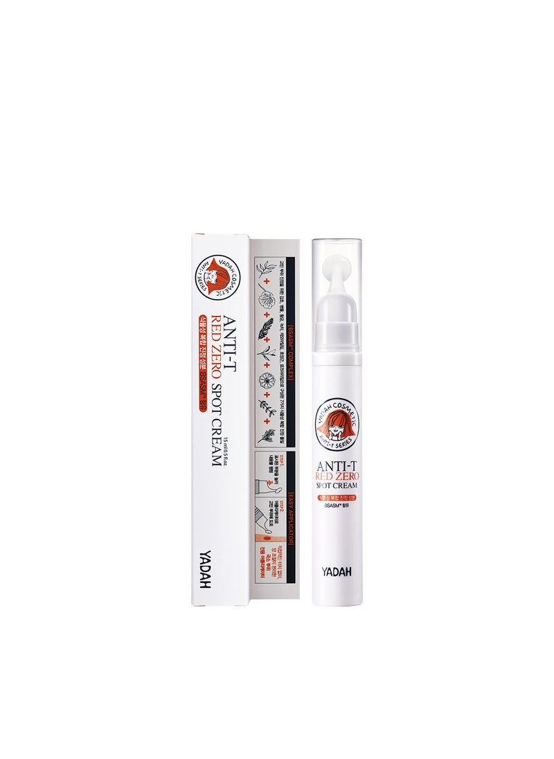 YADAH Anti Trouble Red Zero Spot Cream Easy Application Acne Spot Treatment Natural Niacinamide Acne Treatment 100 Vegan Formula For Acne Care Acne Whitehead Scar Solution Treatment 05 FLOz